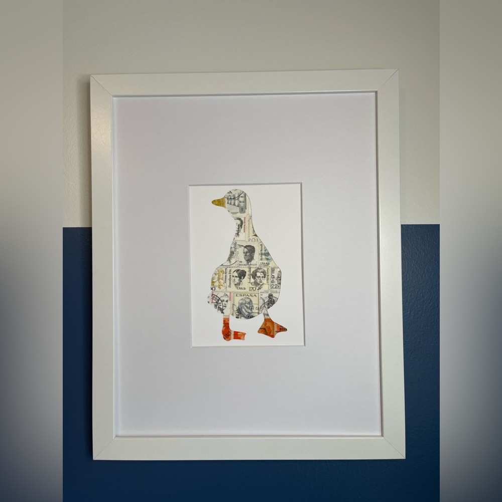 Duck postage stamp art